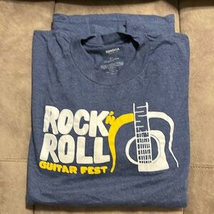 Sonoma blue XLT t shirt says Rock n Rolll Guitar Fest